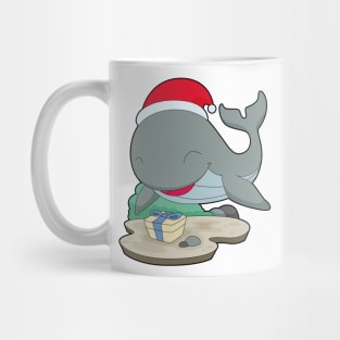 Whale Christmas Package Mug